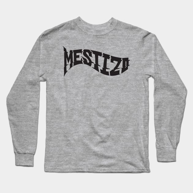 Mestizo Wavy (Black) Long Sleeve T-Shirt by MestizoOfficial